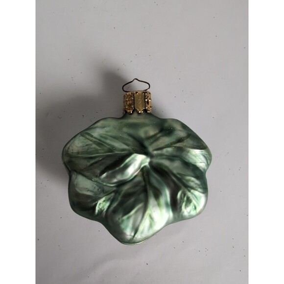 Vtg Pansy Flower Glass Christmas Ornaments Vtg 3 Inge-glas Germany - Picture 3 of 8